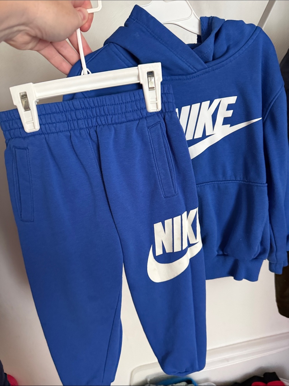 Nike Boys Royal Blue Logo Hoodie & Joggers Set